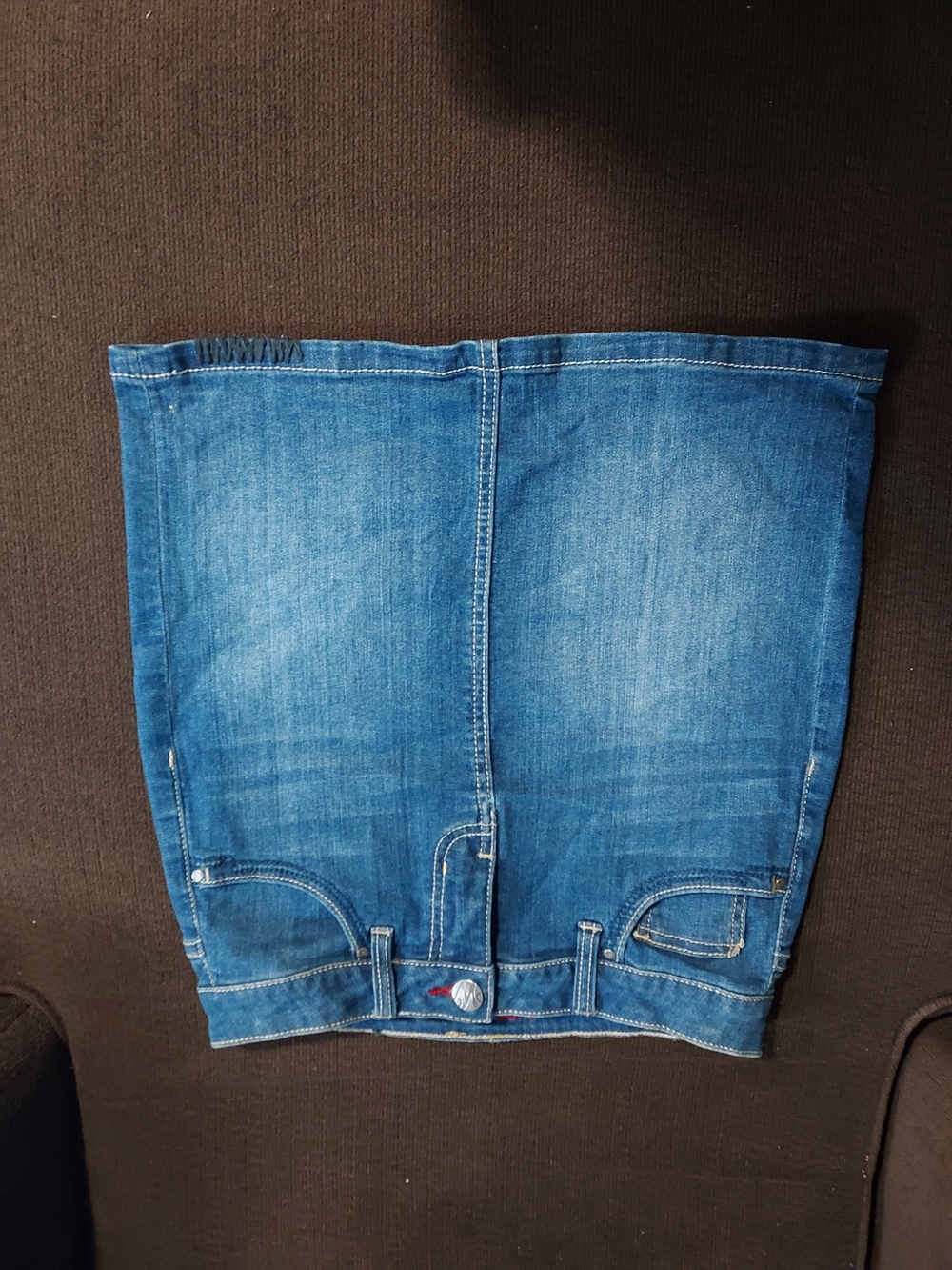 Women's Blue Denim Jegging Skirt - Classic Stretch Fit